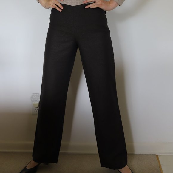 Chocolate brown work slacks - Picture 2 of 5